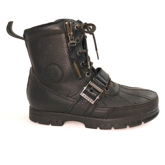 NWOT Lauren Ralph Lauren 'Quillan' Genuine Leather Upper Fur Trim Boots Sz. 9.5B - Picture 5 of 14